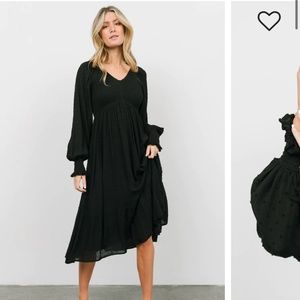 Baltic Born Black Midi Dress